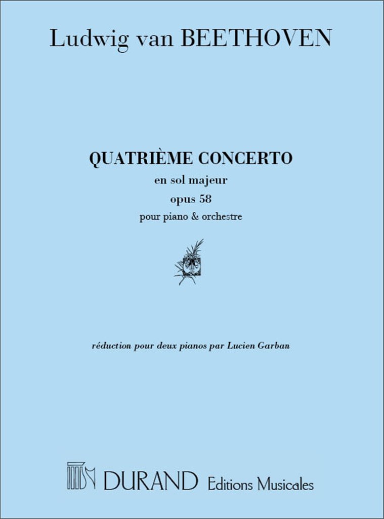 Quatrieme Concerto En Sol Majeur, Opus 58, Pour